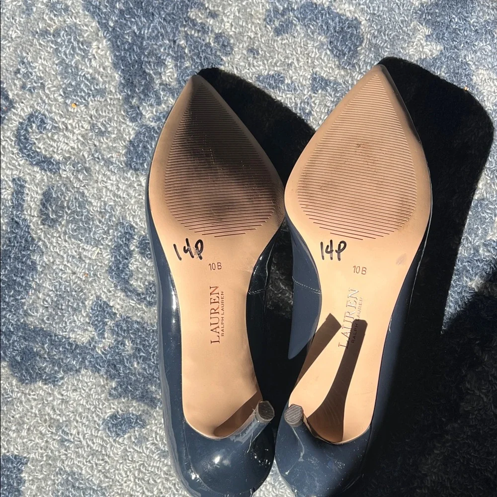 Ralph Lauren Dark Blue Heels - Picture 4 of 6